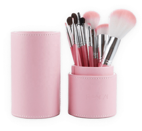 10-Piece Pink Makeup Brush Set 10-Piece Pink Makeup Brush Set