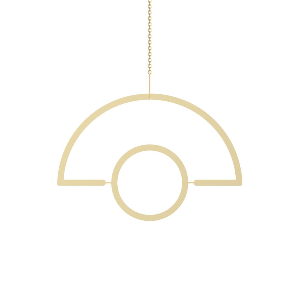 <h1>Gold Hanging Semicircle Plant Holder</h1> Gold Hanging Semicircle Plant Holder