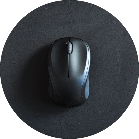 Black Leather Mouse Pad Black Leather Mouse Pad