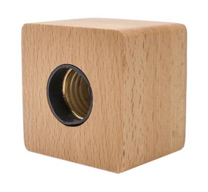 Cube Wood Light Base Cube Wood Light Base