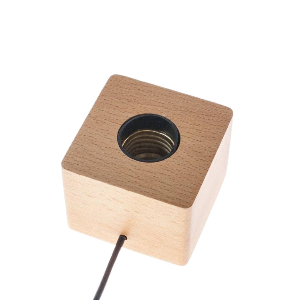 <h1>Cube Wood Light Base</h1> Cube Wood Light Base