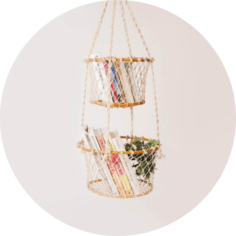 Jhuri Double Hanging Basket Jhuri Double Hanging Basket
