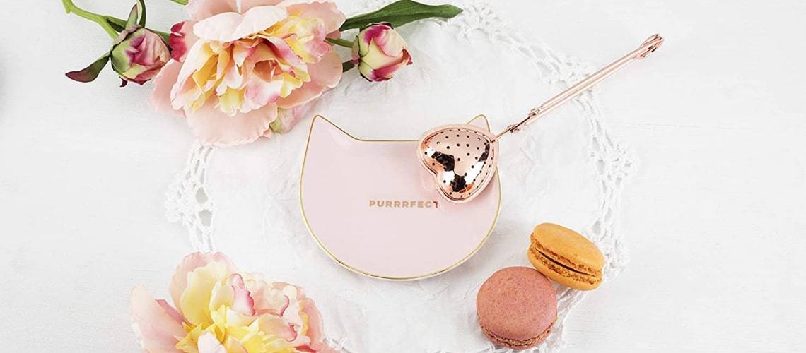 Purrrfect: Pink Cat Tea Tray Purrrfect: Pink Cat Tea Tray