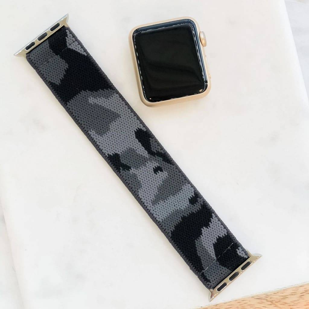 <h1>Grey Camouflage Stretch Watchband</h1> Grey Camouflage Stretch Watchband