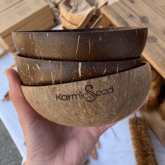 Coconut Bowls - Natural Finish Coconut Bowls - Natural Finish