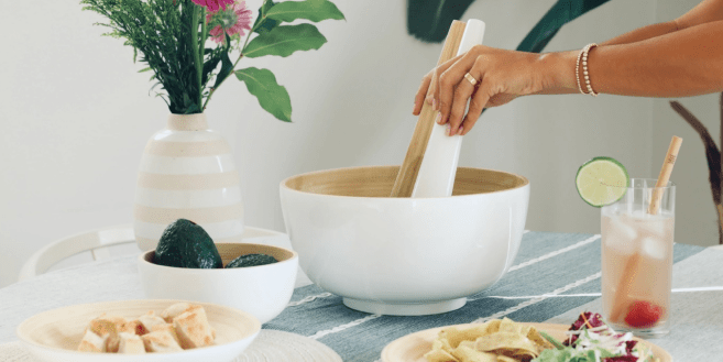 Soai Bamboo Serving Bowl Soai Bamboo Serving Bowl