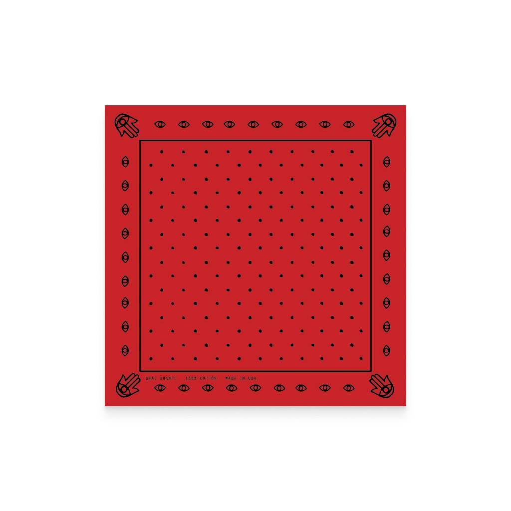 <h1>Hamsa & Dots Red Bandana</h1> Hamsa & Dots Red Bandana