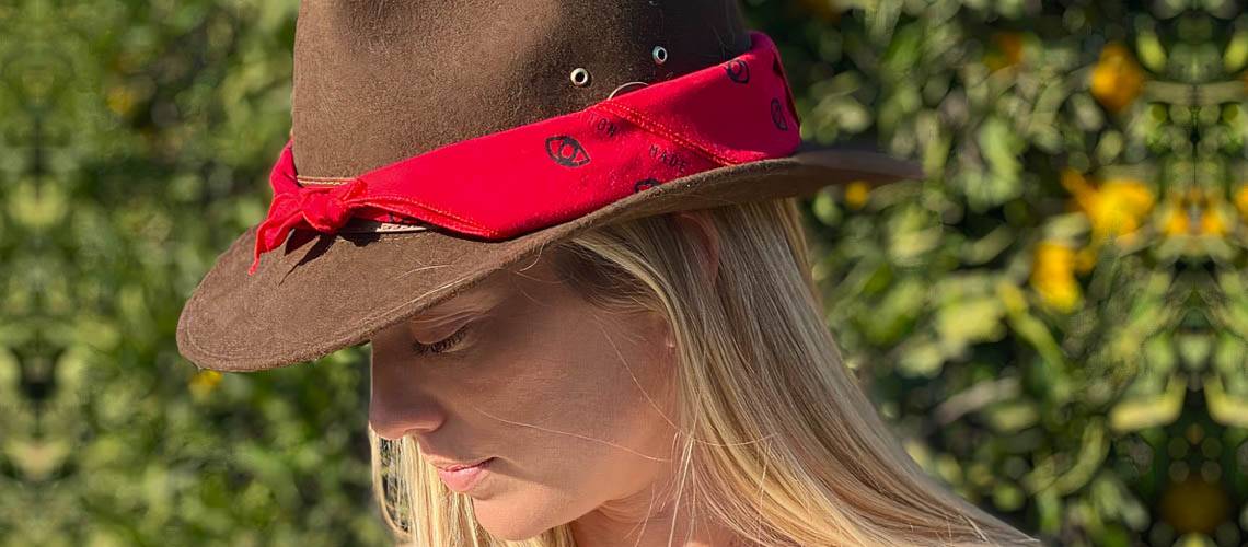 Hamsa & Dots Red Bandana Hamsa & Dots Red Bandana