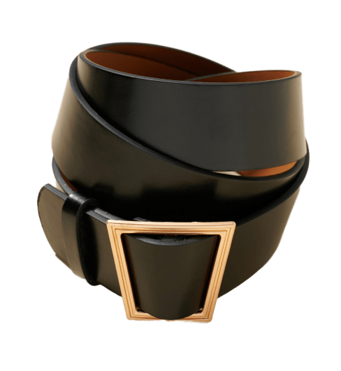 Metal Buckle Leather Belt