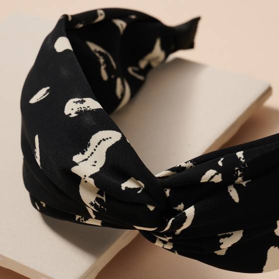 Abstract Print Twist Head Band