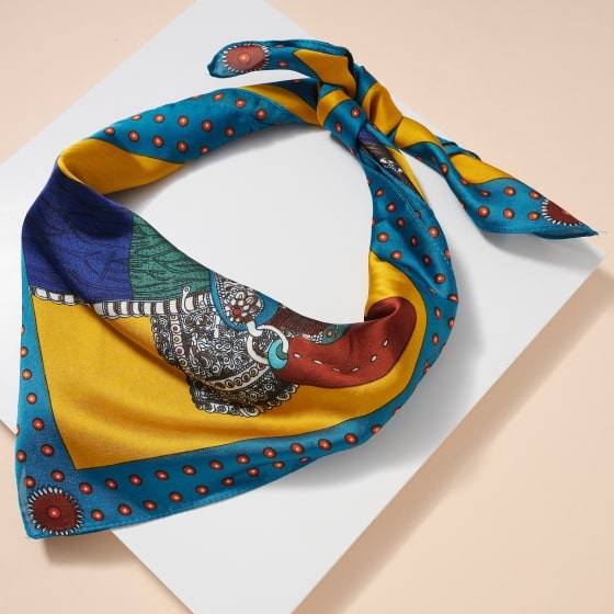 Horse Print Silky Bandana Scarf Horse Print Silky Bandana Scarf