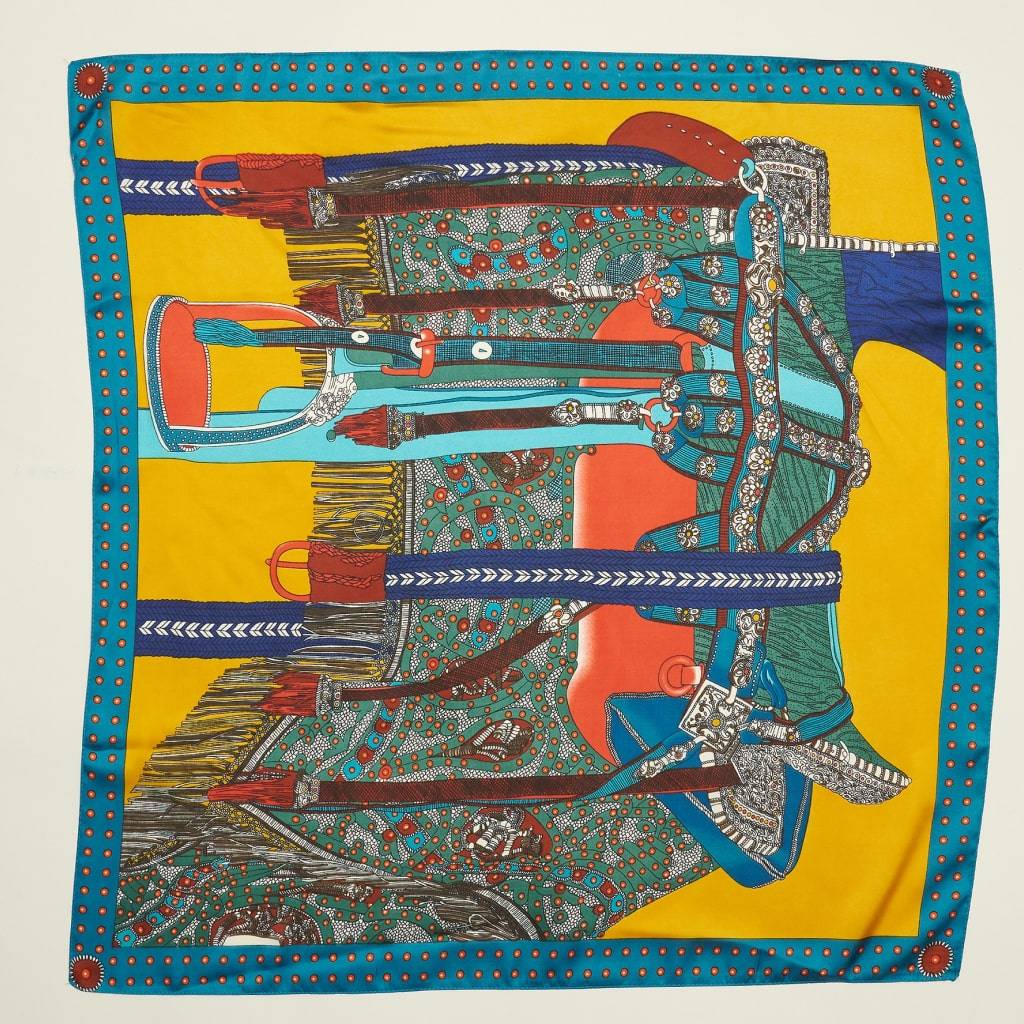 <h1>Horse Print Silky Bandana Scarf</h1> Horse Print Silky Bandana Scarf