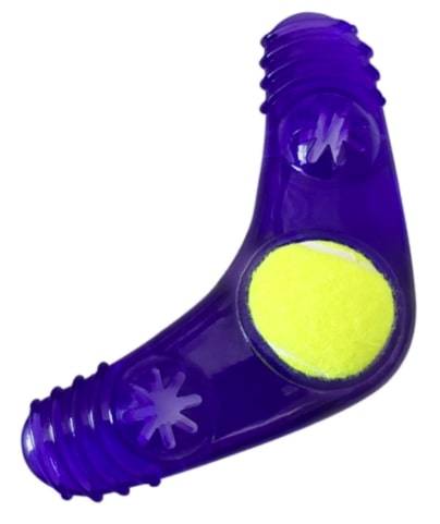 Boomerang Squeaker Toy With Treat Fill Boomerang Squeaker Toy With Treat Fill