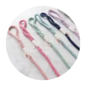 Dolce Rose' Dog Fabric Leash