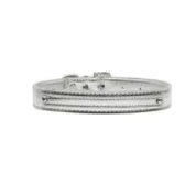 Black and White Nylon Ribbon Collar