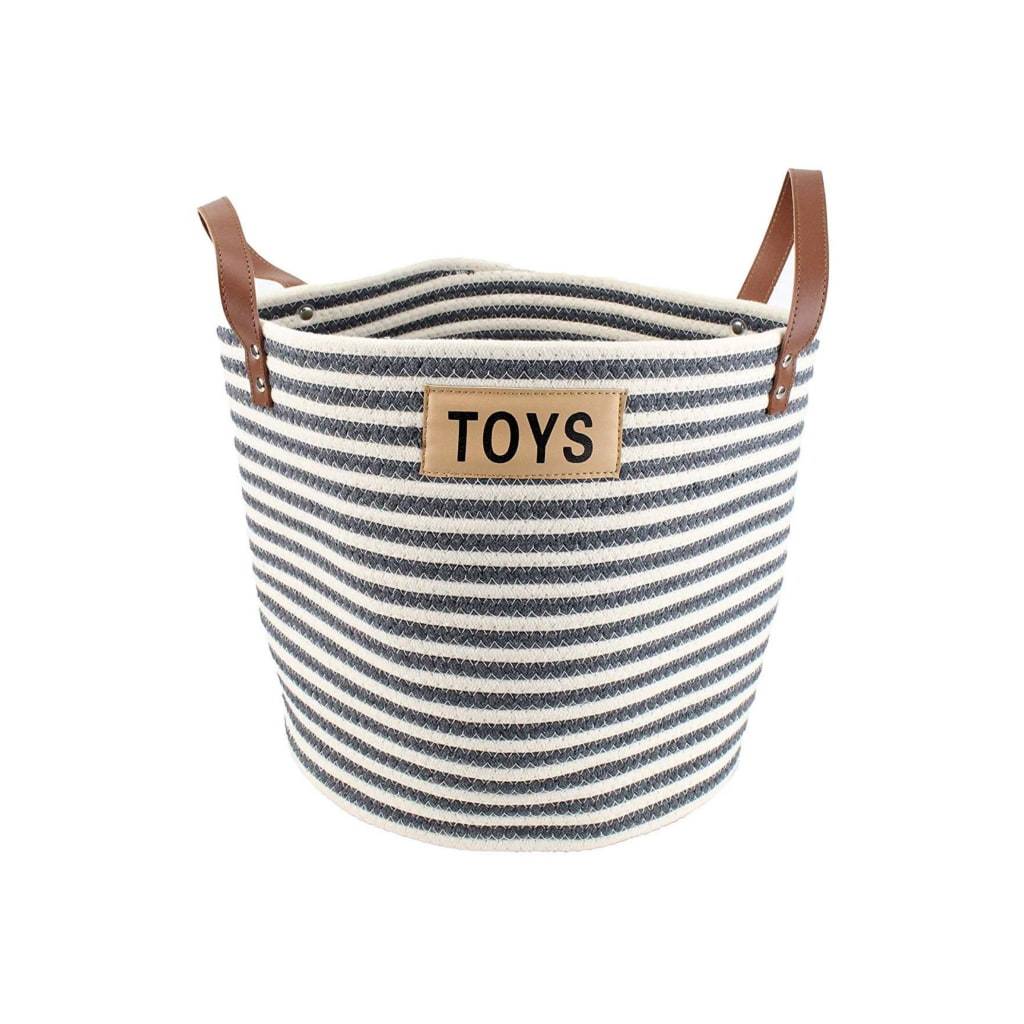 <h1>Cotton Rope Pet Toy Storage Basket</h1> Cotton Rope Pet Toy Storage Basket