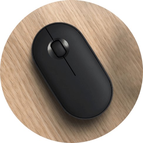 Black Ergonomic Wireless Mouse Black Ergonomic Wireless Mouse