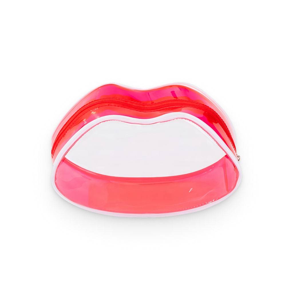 <h1>Transparent Lip-Shaped Cosmetic Bag</h1> Transparent Lip-Shaped Cosmetic Bag