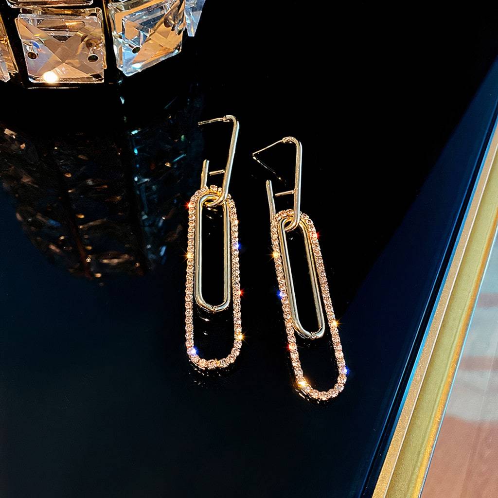 <h1>Oblong Shiny Earrings</h1> Oblong Shiny Earrings