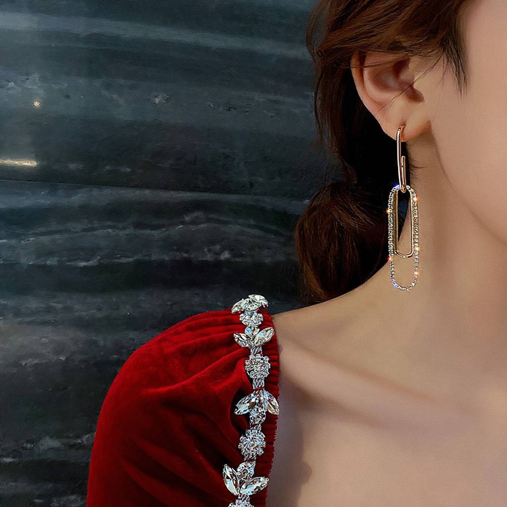 <h1>Oblong Shiny Earrings</h1> Oblong Shiny Earrings