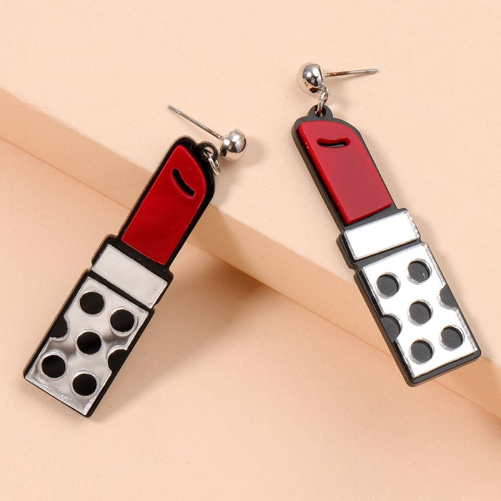 <h1>Red Lipstick Earrings</h1> Red Lipstick Earrings