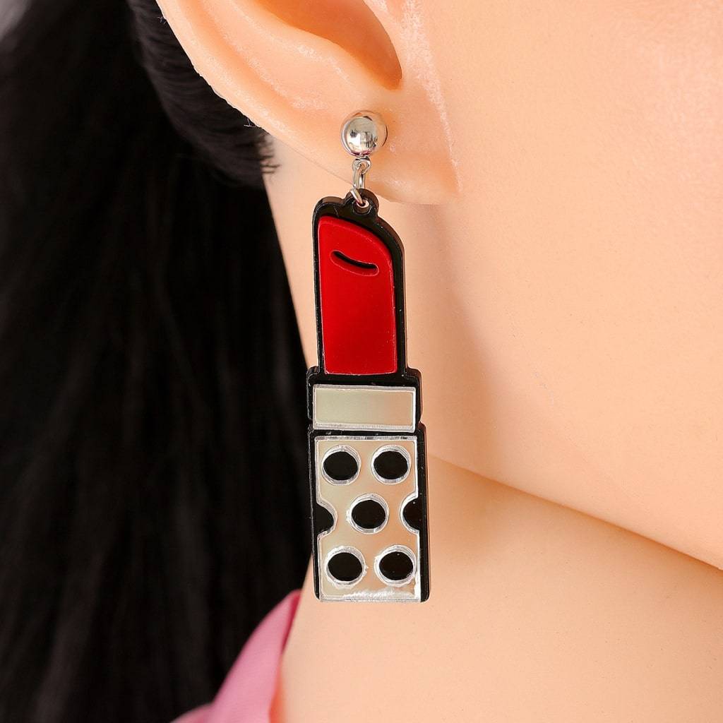 <h1>Red Lipstick Earrings</h1> Red Lipstick Earrings