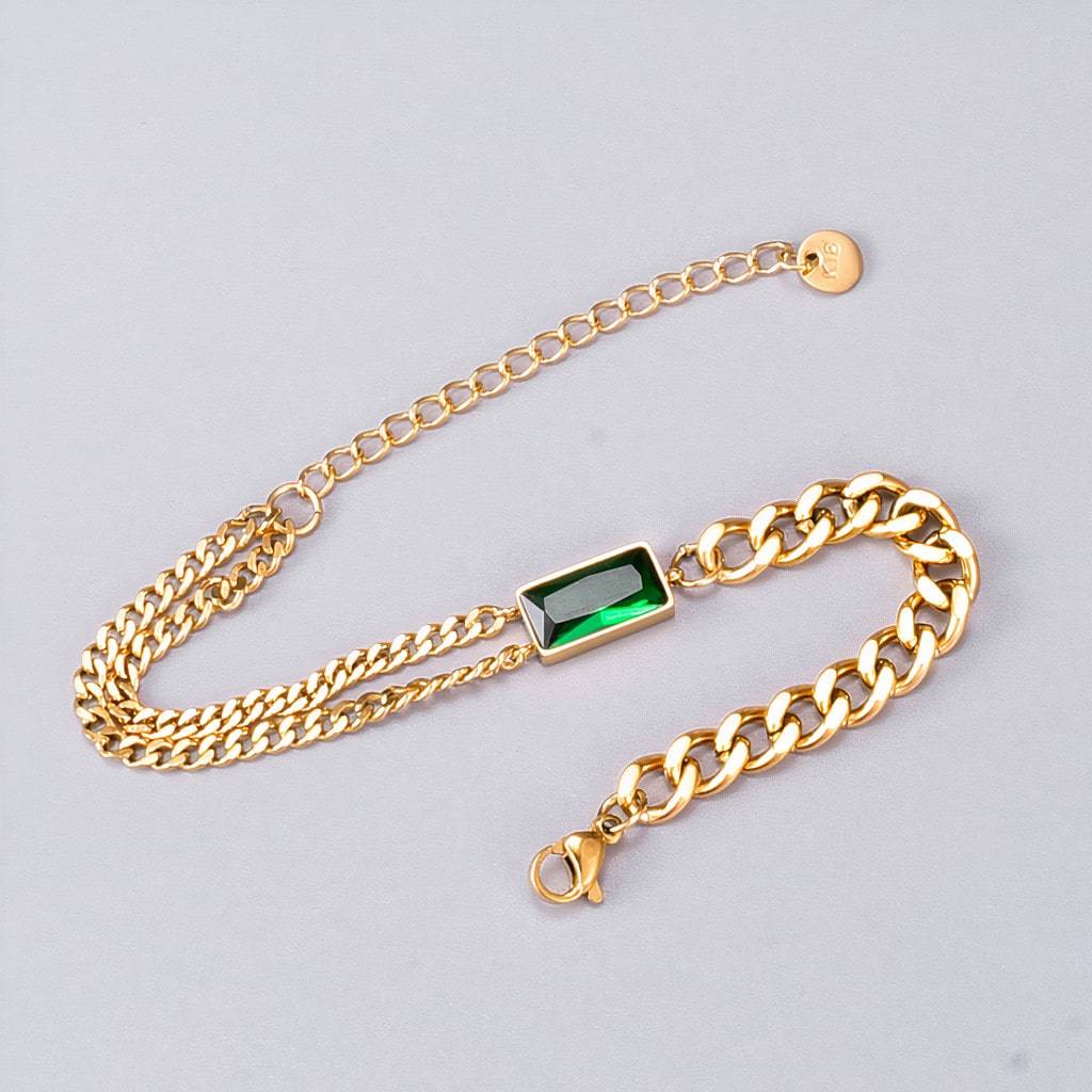 <h1>Emerald Charm Bracelet</h1> Emerald Charm Bracelet