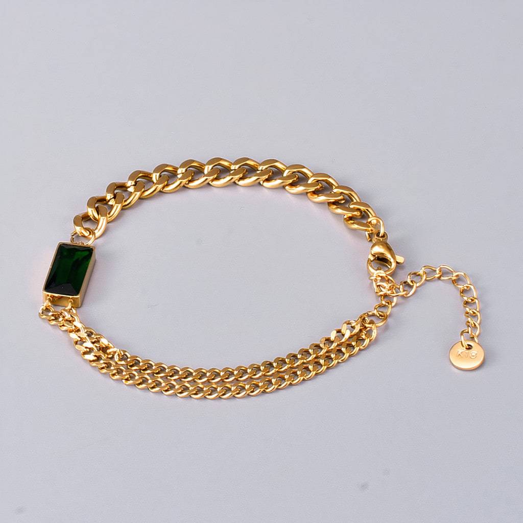 <h1>Emerald Charm Bracelet</h1> Emerald Charm Bracelet