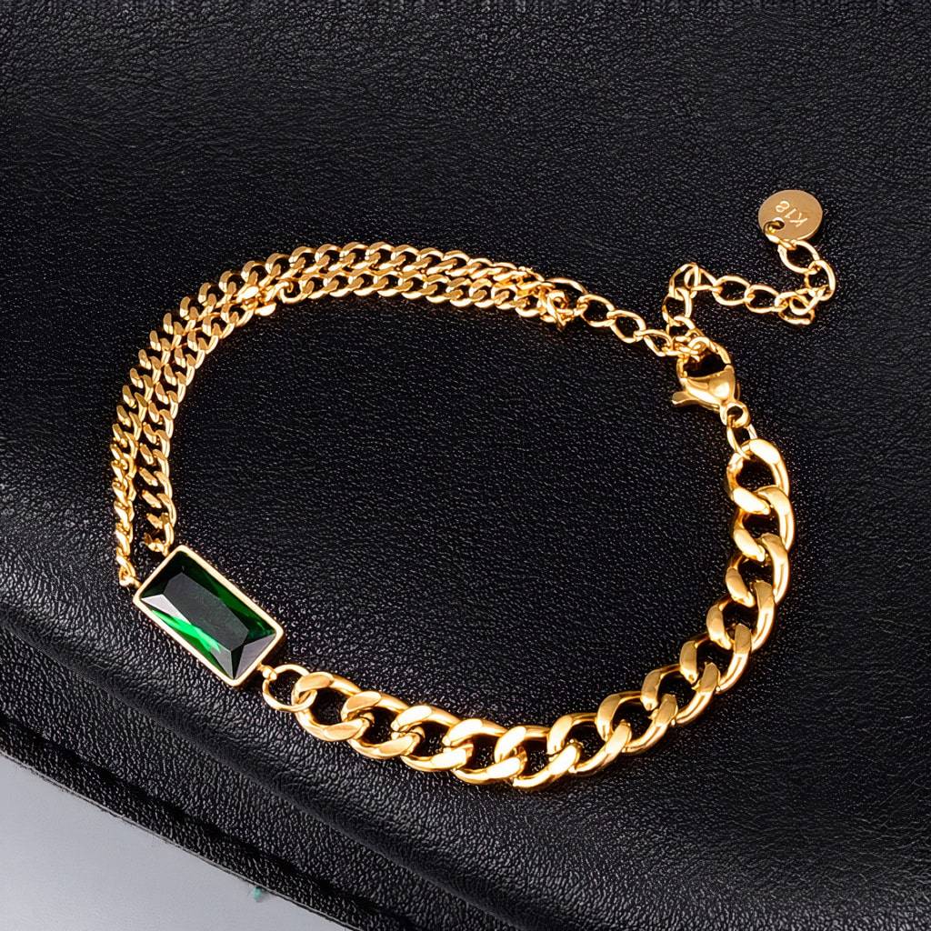 <h1>Emerald Charm Bracelet</h1> Emerald Charm Bracelet