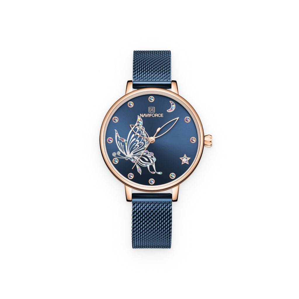<h1>Blue Butterfly Steel Watch For Women</h1> Blue Butterfly Steel Watch For Women