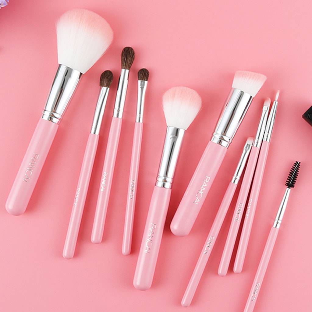 <h1>10-Piece Pink Makeup Brush Set</h1> 10-Piece Pink Makeup Brush Set
