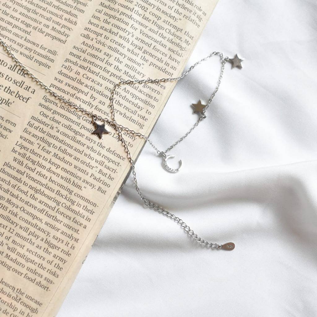 <h1>Moon And Star Necklace</h1> Moon And Star Necklace