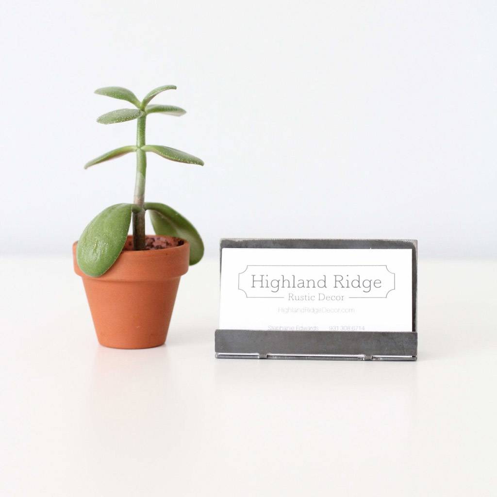 <h1>Modern Metal Business Card Holder</h1> Modern Metal Business Card Holder