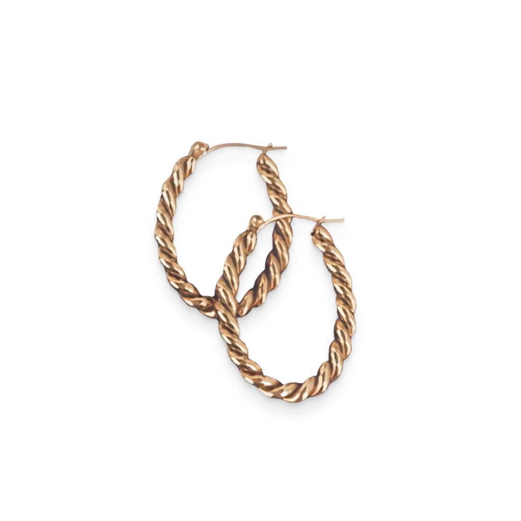 <h1>Twisted Gold Hoop Earrings</h1> Twisted Gold Hoop Earrings