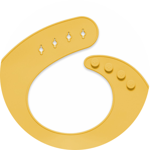 Mustard Silicone Baby Bib