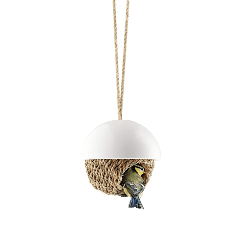 Hanging Woven Porcelain Bird Shelter Hanging Woven Porcelain Bird Shelter
