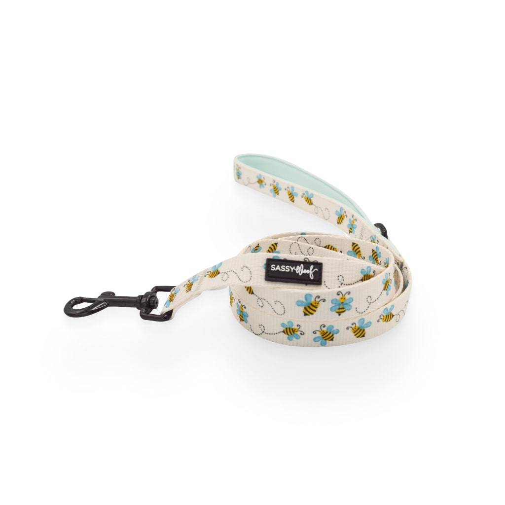 <h1>Bee Sassy’ Dog Fabric Leash</h1> Bee Sassy' Dog Fabric Leash