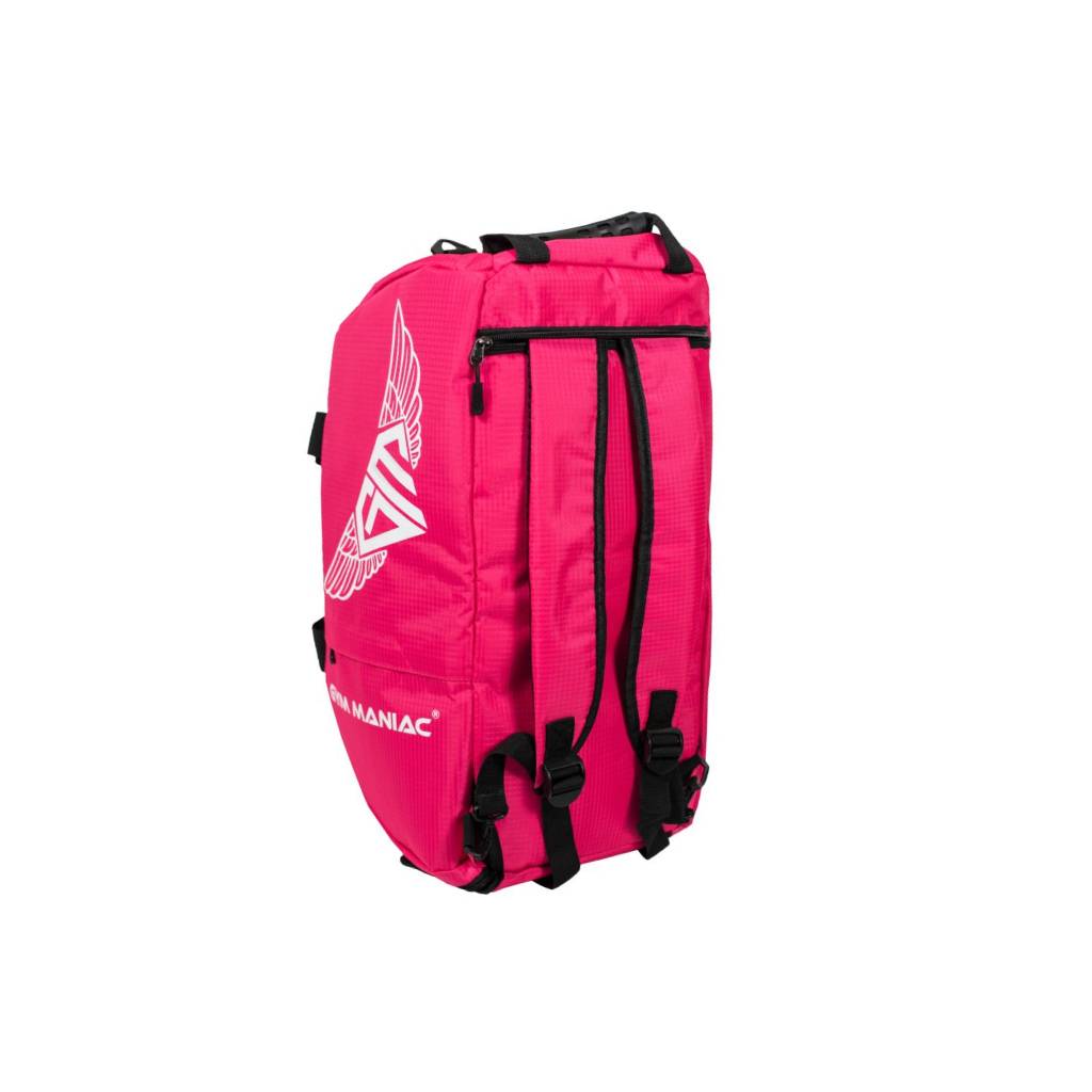 <h1>3-Way Gym Bag – Pink Sports & Fitness</h1> 3-Way Gym Bag – Pink Sports & Fitness