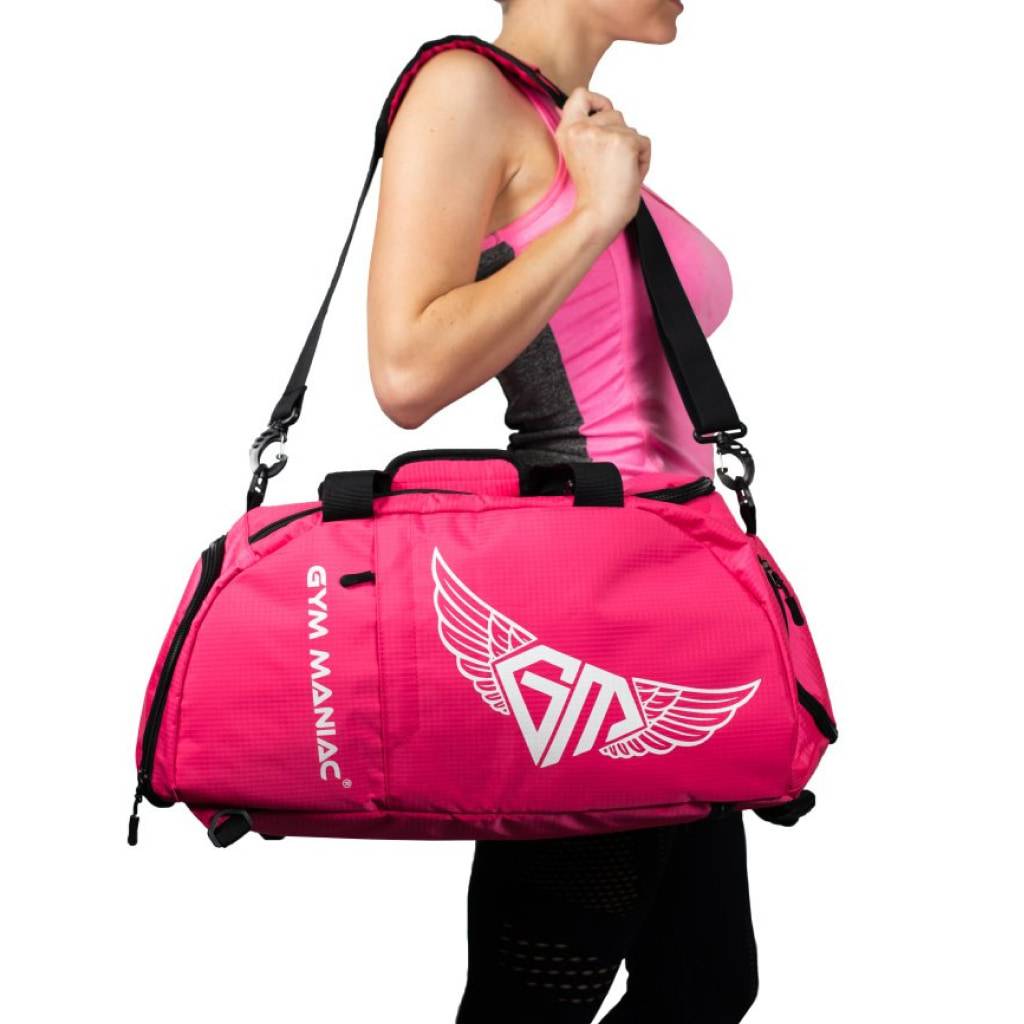 <h1>3-Way Gym Bag – Pink Sports & Fitness</h1> 3-Way Gym Bag – Pink Sports & Fitness