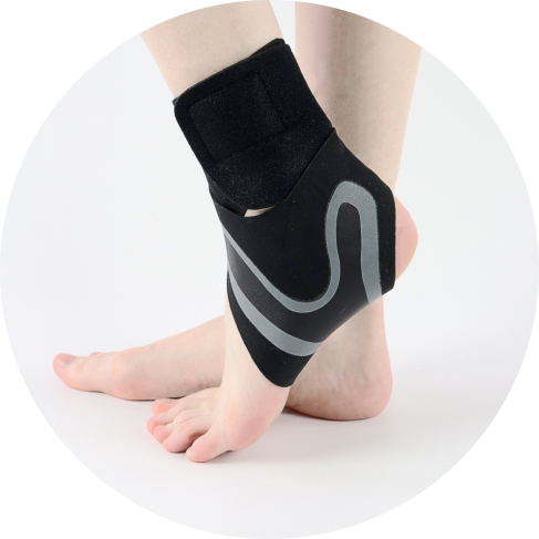 Adjustable Ankle Compression Brace Set (Right & Left) Adjustable Ankle Compression Brace Set (Right & Left)