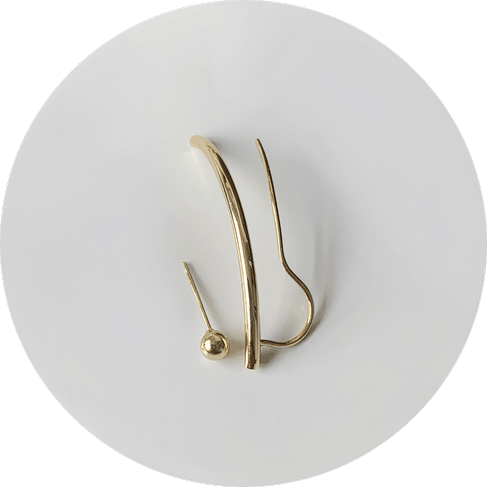 Asymmetrical Design Earrings Asymmetrical Design Earrings
