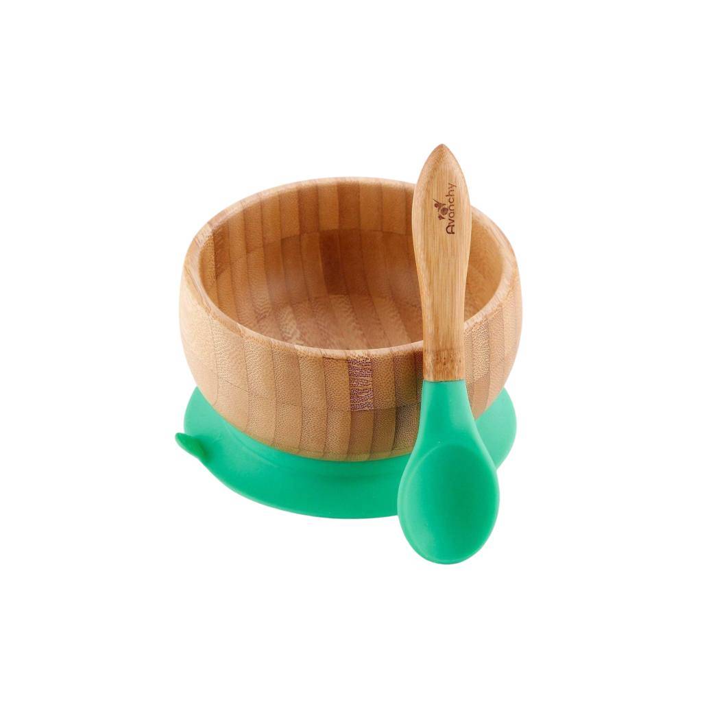 <h1>Bamboo Suction Baby Bowl + Spoon Kids</h1> Bamboo Suction Baby Bowl + Spoon Kids