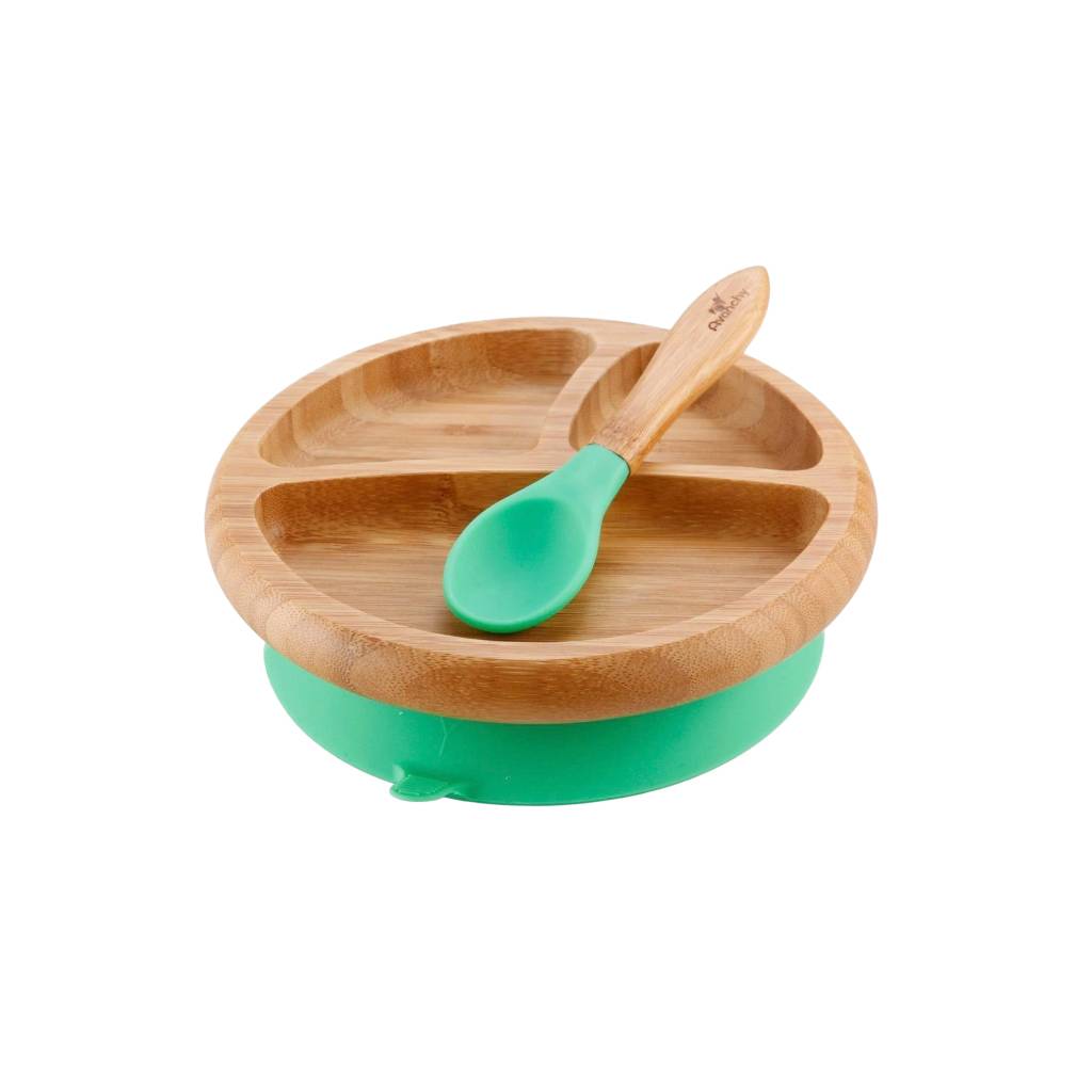 <h1>Bamboo Suction Baby Plate + Spoon Kids</h1> Bamboo Suction Baby Plate + Spoon Kids