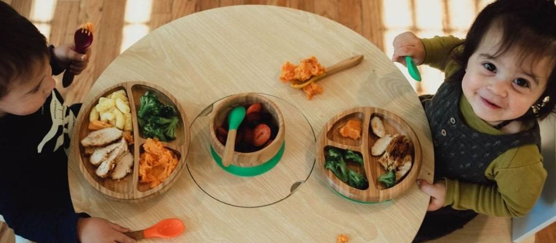 Bamboo Suction Baby Plate + Spoon