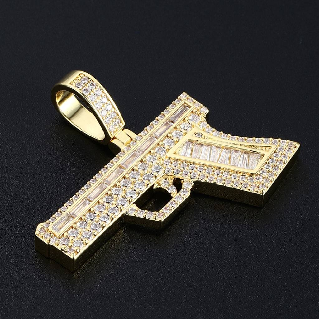 <h1>Big Golden Gun Pendant Fashion</h1> Big Golden Gun Pendant Fashion