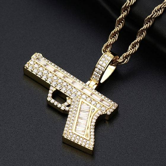 Big Golden Gun Pendant Big Golden Gun Pendant