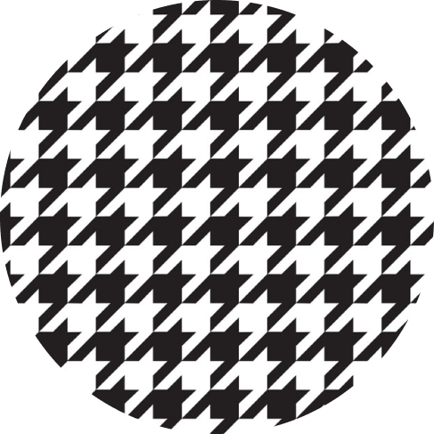 Black Houndstooth Nylon Ribbon Collar