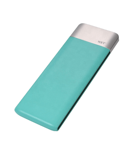 Blue Leather-Surface 6000mAh Power Bank Blue Leather-Surface 6000mAh Power Bank