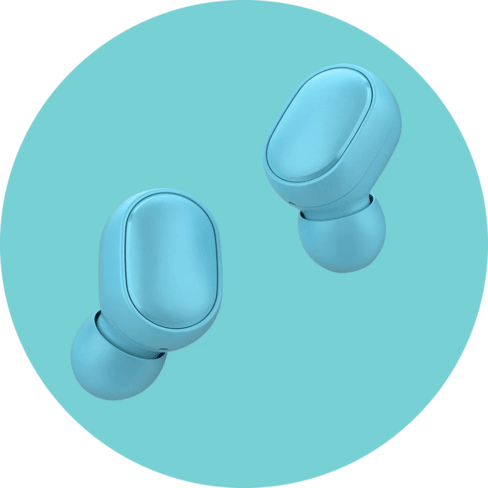 Blue Wireless Earbuds Blue Wireless Earbuds