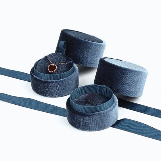Cylinder Corduroy Jewelry Box Cylinder Corduroy Jewelry Box